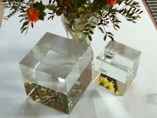 glass cubes | crystal glass cubes clear