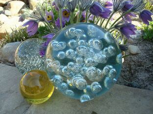 Effect Glass Ball with Air Bubbles